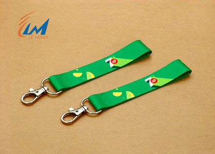 In dây móc khóa dây vải giá rẻ chất lượng - Mẫu 7UP