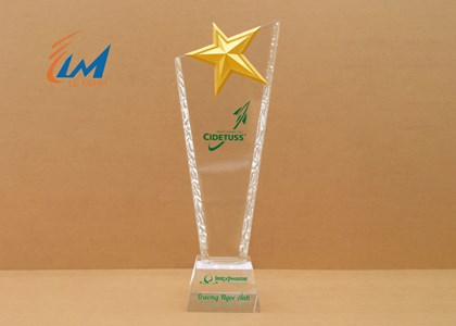 Cúp pha lê lưu niệm cho các sự kiện trao thưởng